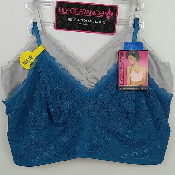 NWT Set of 2 Lily of France Bralettes size XL - Picture 2 of 8
